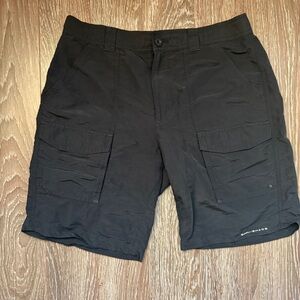 Columbia Men's Black Cargo Shorts Size 32